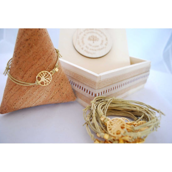 Μαρτυρικό βραχιόλι δέντρο της ζωής με σταυρό κύβο στο πλάϊ, εξαιρετική ποιότητα