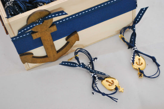 Μαρτυρικό άγκυρα - θαλασσινό θέμα σε μπλέ σκούρες αποχρώσεις