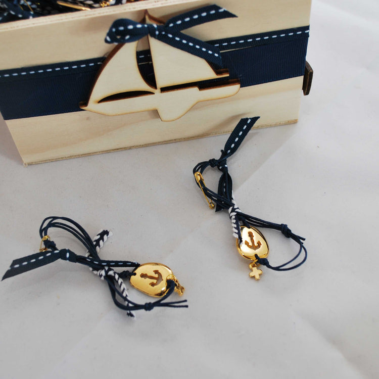 Μαρτυρικό άγκυρα - θαλασσινό θέμα σε μπλέ σκούρες αποχρώσεις