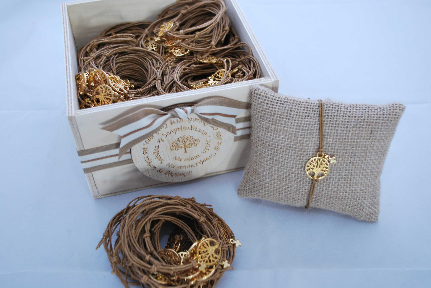 Μαρτυρικό Δέντρο Ζωής με Χρυσό Στοιχείο και Minimal Σταυρό