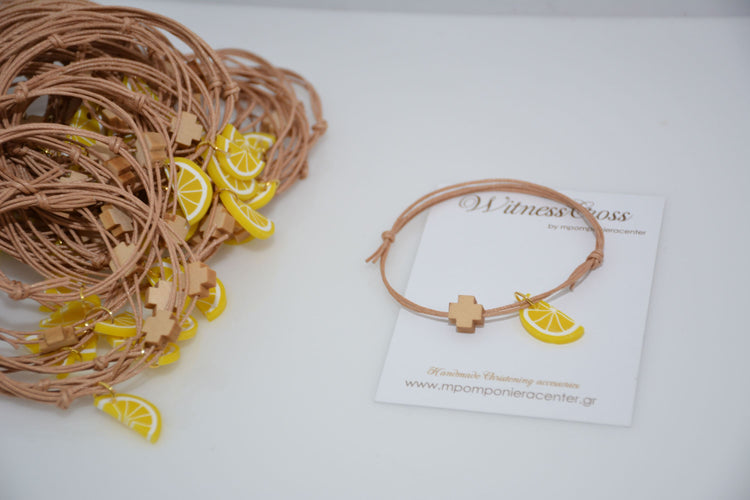Μαρτυρικό βραχιόλι με φέτα λεμόνι σε εκπληκτικό κίτρινο χρώμα έντονο
