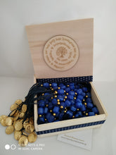 Μαρτυρικό μπεγλέρι Αγιο Κωνσταντινάτο με χαντρούλες μπλέ σκούρο