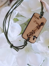 Μαρτυρικό βραχιόλι με ποντιακή λύρα - χάραξη Υγεία &amp; Τύχη