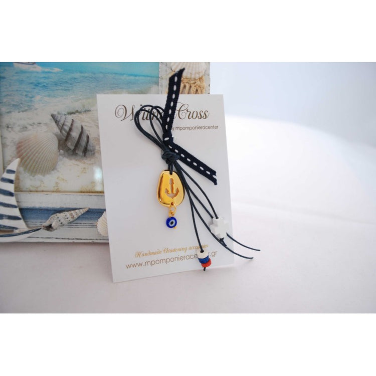 Μαρτυρικό για το μπέτι με εντυπωσιακή άγκυρα , σταυρό και χαντρούλες