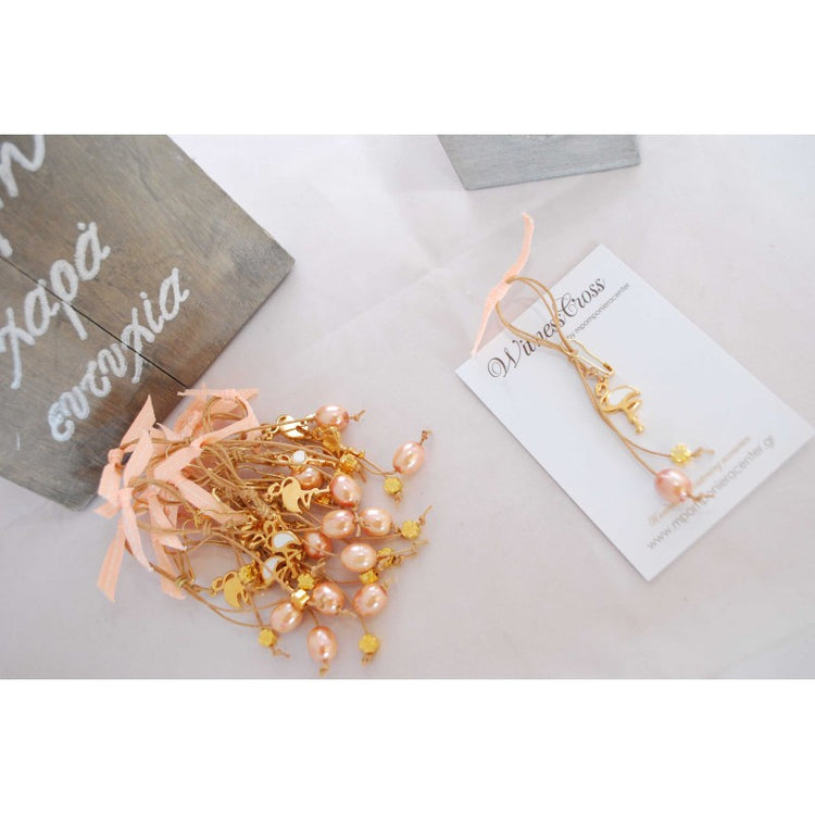 Μαρτυρικό με φλαμίνγκο και σταυρό μεταλλικό