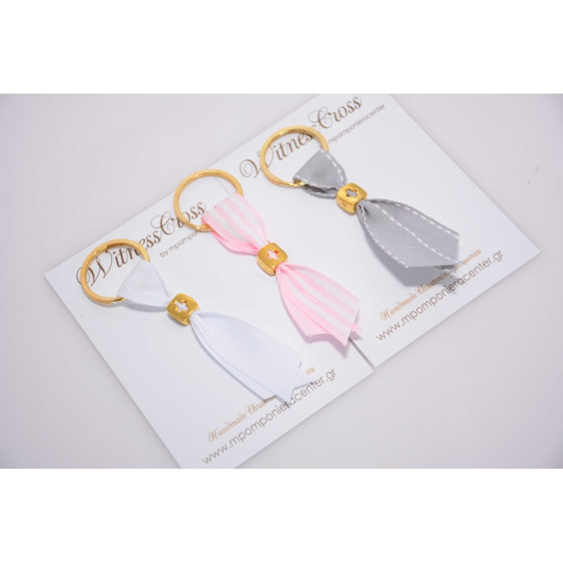 Μαρτυρικό μπρελόκ με ιδιαίτερο σταυρό με κορδέλα επιλογής