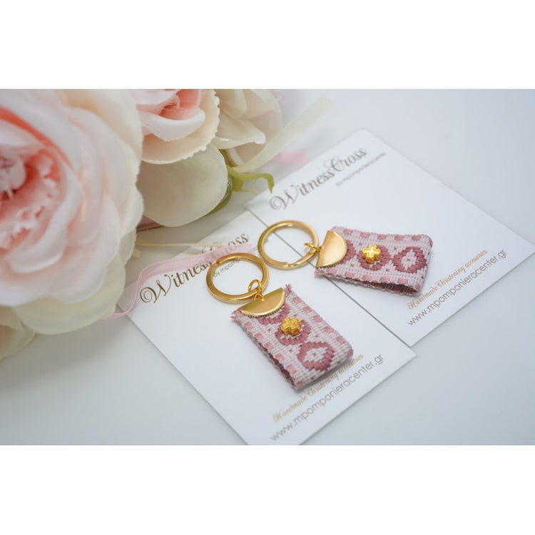 Μαρτυρικό μπρελόκ boho style με ιδιαίτερο σάπιο μήλο σχέδιο Vintage - boho και σταυρό