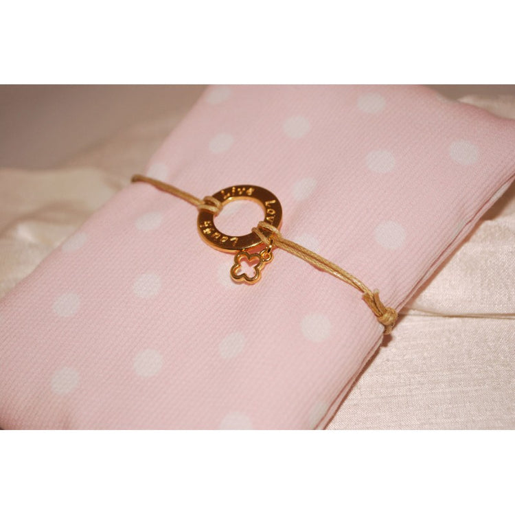 Μαρτυρικό με κύκλο ζωής μεταλλικό , σταυρό και ματάκι (laugh, live, love)