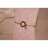 Μαρτυρικό με κύκλο ζωής μεταλλικό , σταυρό και ματάκι (laugh, live, love)