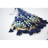 Μαρτυρικό μπεγλέρι σε αποχρώσεις blue navy σιέλ και σπασμένο λευκό του πάγου