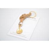 Μαρτυρικό μπρελόκ Κωνσταντινάτο σε μπέζ κορδόνι φυσική γιούτα