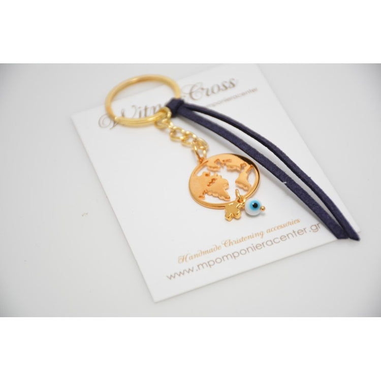 Μαρτυρικό μπρελόκ με τη γη ολόκληρη - ο γύρος του κόσμου - μαρτυρικό ταξίδι