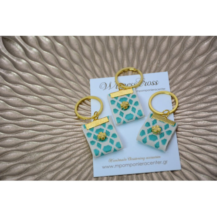 Μαρτυρικό μπρελόκ boho Vintage σε βεραμάν εκρού