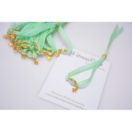 Μαρτυρικό βραχιόλι  με ιδιαίτερο μάτι &amp; σταυρουλάκι μικρό