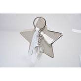 Μαρτυρικό μπρελόκ με αερόστατο και φουντίτσα λευκή