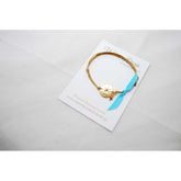 Μαρτυρικό πυξίδα με ιδiαίτερο σταυρό σε αποχρώσεις σιέλ - μπέζ