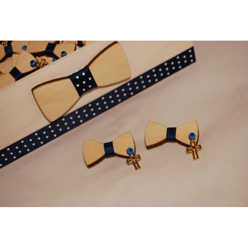 Μαρτυρικό παπιγιόν για το μπέτι με χρώμα της επιλογής σας
με σταυρό χρυσό και ματάκι.