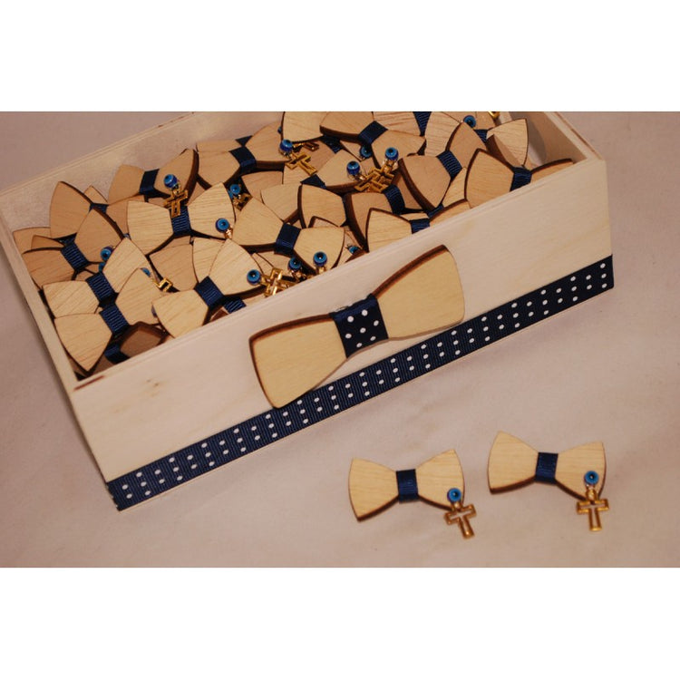 Μαρτυρικό παπιγιόν για το μπέτι με χρώμα της επιλογής σας
με σταυρό χρυσό και ματάκι.