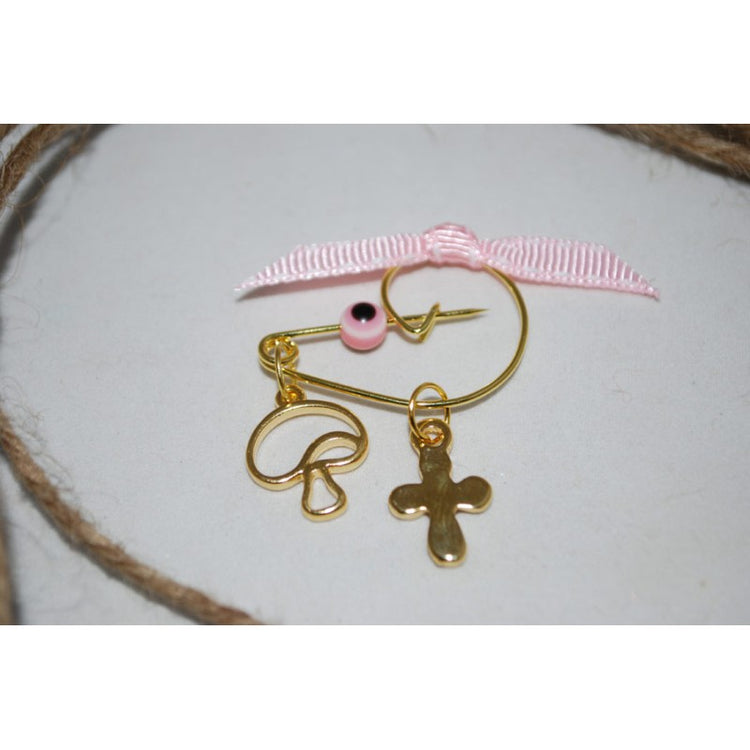 Μαρτυρικό παραμάνα με μανιτάρι χρυσό, ματάκι ροζ