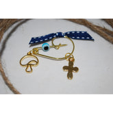 Μαρτυρικό παραμάνα με μανιτάρι χρυσό, ματάκι μπλε σκούρο