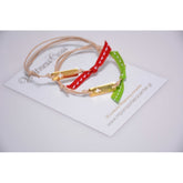 Μαρτυρικό ταυτότητα με σταυρό στο πλάι και κορδέλα επιλογής