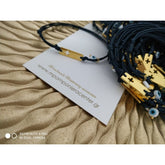 Μαρτυρικό ταυτότητα με σταυρό χρυσό και ματάκι ιδιαίτερο πλακέ