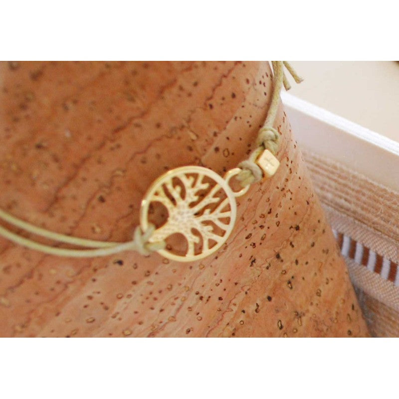 Μαρτυρικό βραχιόλι δέντρο της ζωής με σταυρό κύβο στο πλάϊ, εξαιρετική ποιότητα