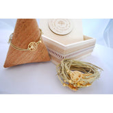 Μαρτυρικό βραχιόλι δέντρο της ζωής με σταυρό κύβο στο πλάϊ, εξαιρετική ποιότητα