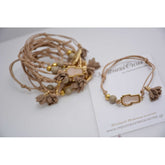 Μαρτυρικό βραχιόλι με ιδιαίτερο σταυρό τύπου Gavello, φουντίτσα επιλογής σας