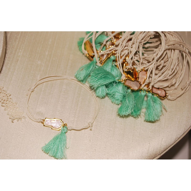 Μαρτυρικό βραχιόλι με ιδιαίτερο σταυρό τύπου Gavello & φουντίτσα επιλογής σας