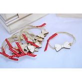 Μαρτυρικό βραχιόλι παπιγιόν με μπεζ και κόκκινη κορδέλα