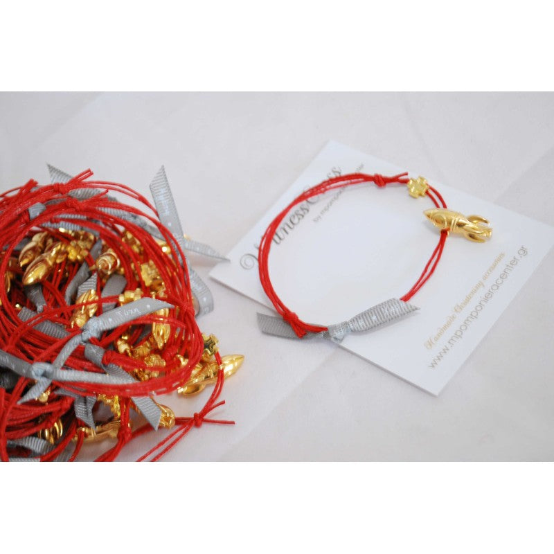  Μαρτυρικό βραχιόλι με θέμα διάστημα , διαστημόπλοιο, πύραυλος σε ότι χρώμα θέλετε - κόκκινο & γκρι με χρυσό πύραυλο μεταλλικό