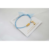 Μαρτυρικό βραχιόλι νότα με θέμα μουσική σε σιέλ αποχρώσεις