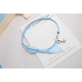 Μαρτυρικό βραχιόλι νότα με θέμα μουσική σε σιέλ αποχρώσεις