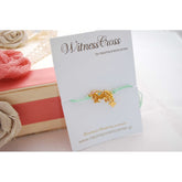 Μαρτυρικό βραχιόλι μονόκερος - unicorn  με βεραμάν κορδόνι