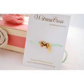 Μαρτυρικό βραχιόλι μονόκερος - unicorn  με βεραμάν κορδόνι