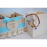 Μαρτυρικό βραχιόλι με ξύλινο αεροπλανάκι , ματάκι και σταυρό μεταλλικό