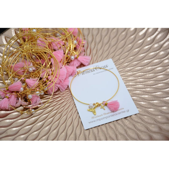 Μαρτυρικό βραχιόλι γοργόνα με ουρά γοργόνας και φουντίτσα
