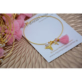 Μαρτυρικό βραχιόλι γοργόνα με ουρά γοργόνας και φουντίτσα
