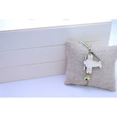 Μαρτυρικό βραχιόλι με ξύλινο αεροπλανάκι , ματάκι και σταυρό μεταλλικό