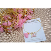 Μαρτυρικό βραχιόλι γοργόνα με ουρά γοργόνας με φούντα ροζ