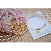 Μαρτυρικό βραχιόλι με ουρά γοργόνα, χάντρες, περαστό σταυρό χρυσό και δαντέλα